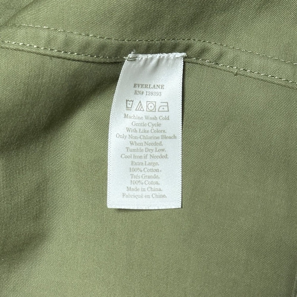 Everlane Field Jacket Womens XL Utility Military Chore Coat Safari Snap Full Zip - Picture 6 of 13